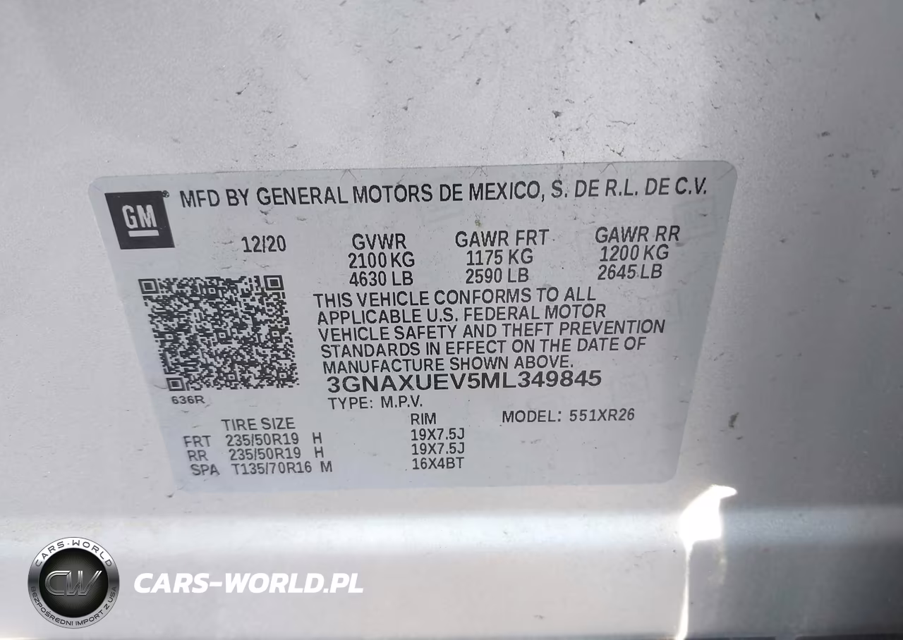 2021 Chevrolet Equinox Awd Lt VIN:3GNAXUEV5ML349845 - 9