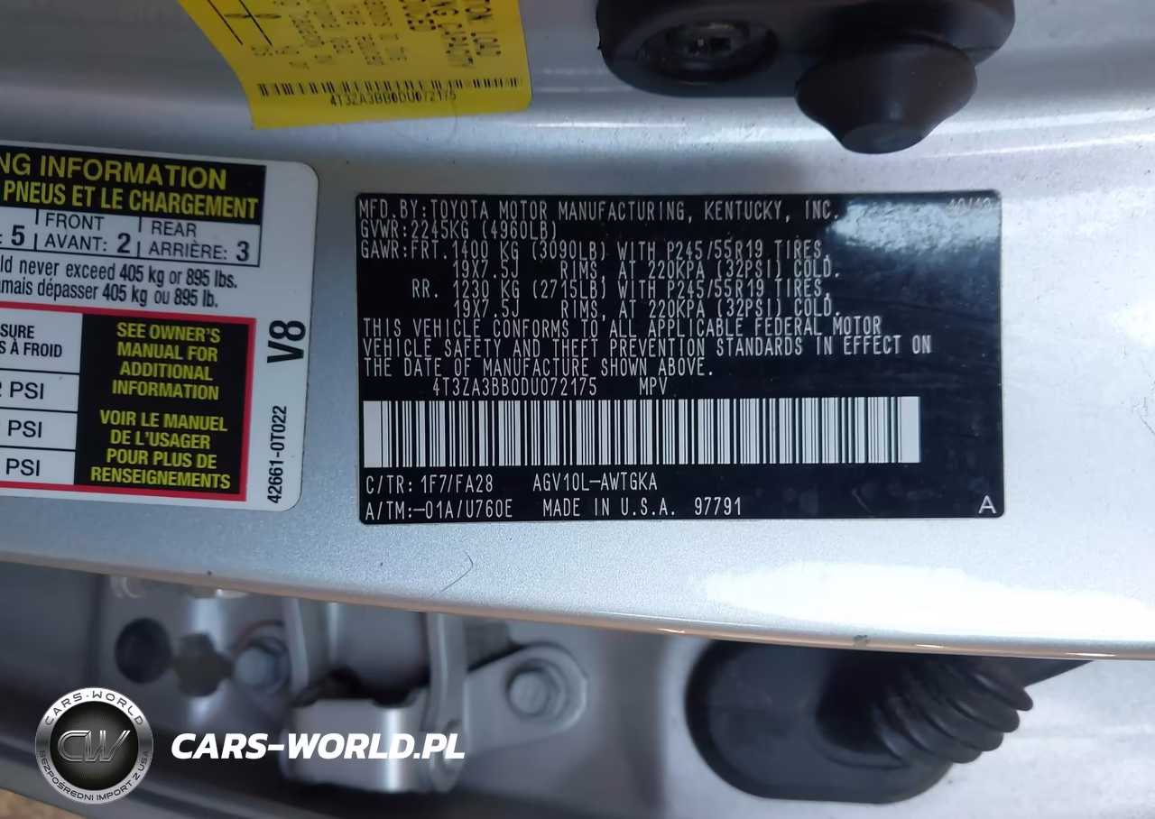 2013 Toyota Venza Le VIN:4T3ZA3BB0DU072175 - 9