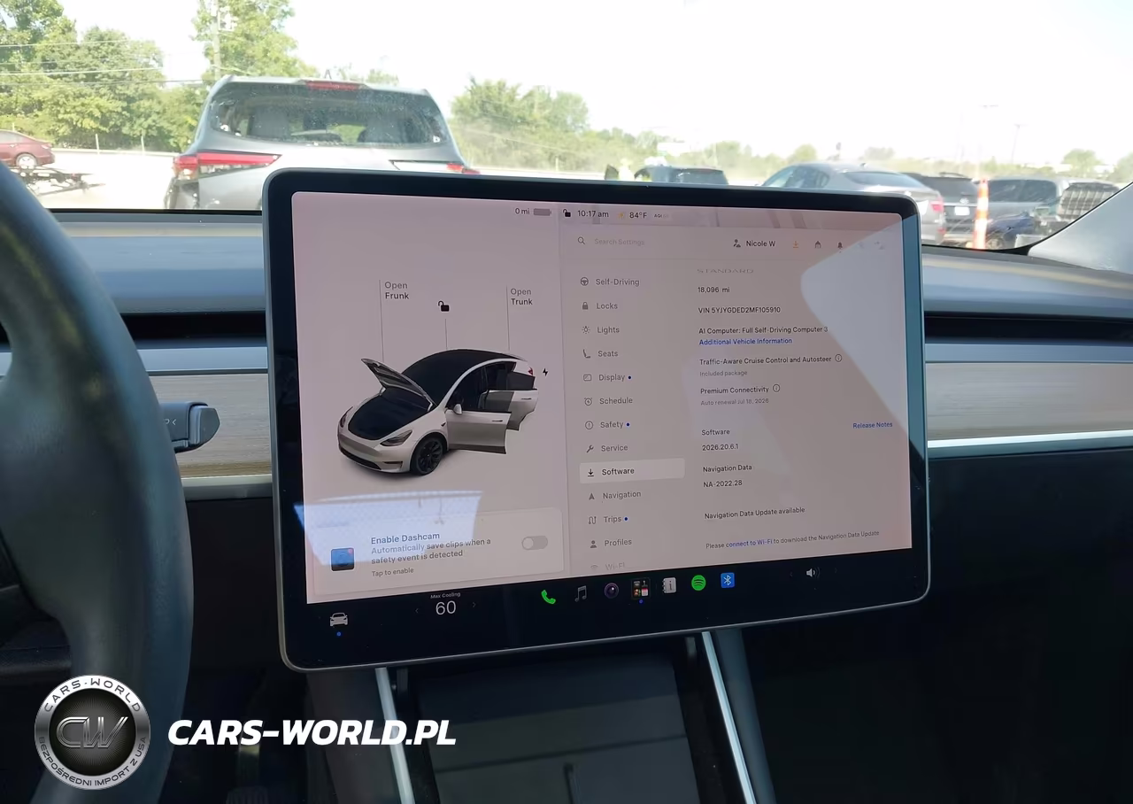 2021 Tesla Model Y Standard Range Rear-Wheel Drive VIN:5YJYGDED2MF105910 - 19