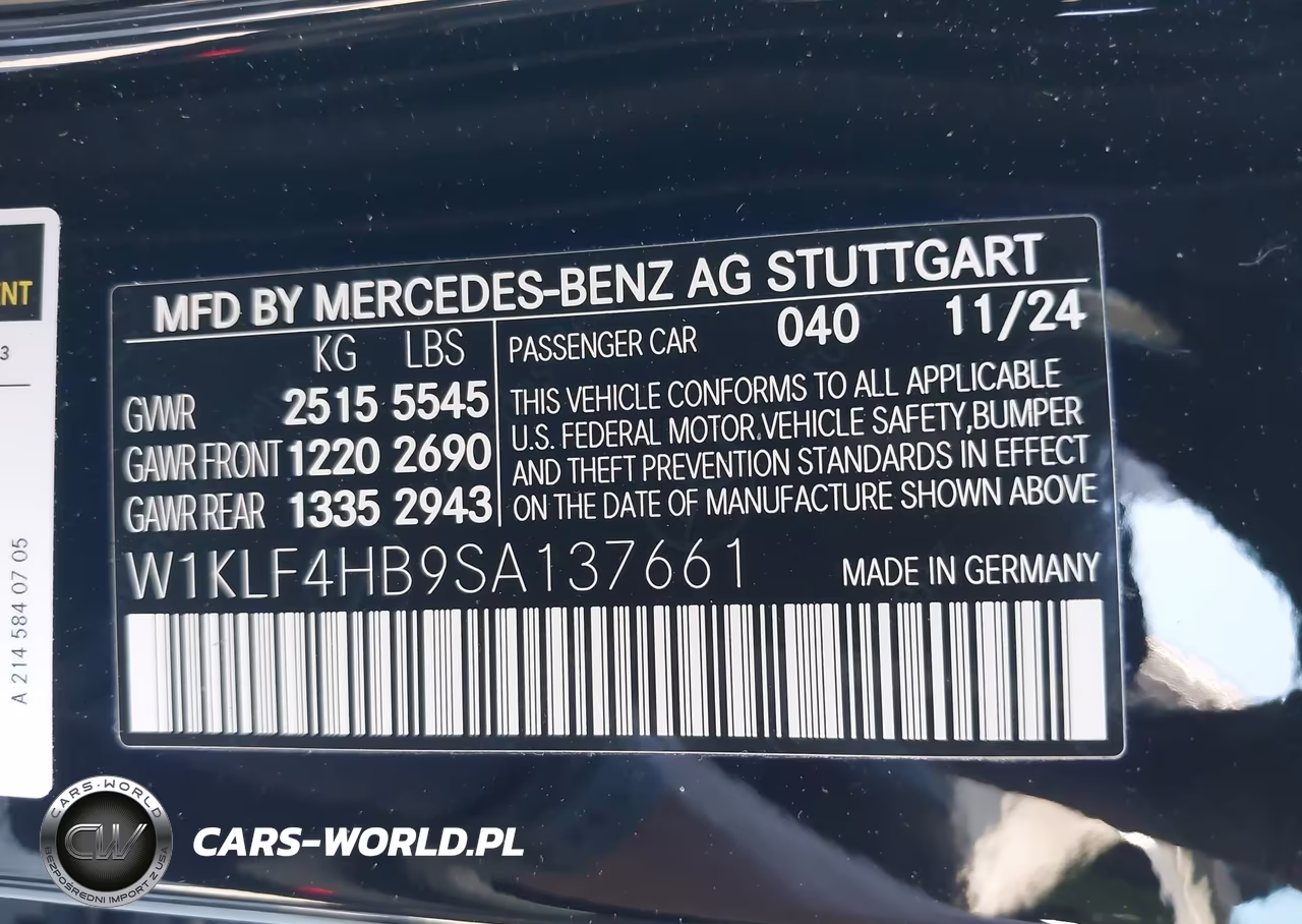 2025 Mercedes-Benz E 350 VIN:W1KLF4HB9SA137661 - 9