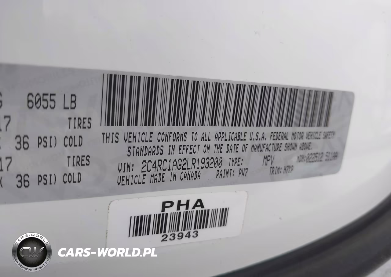 2020 Chrysler Voyager L VIN:2C4RC1AG2LR193200 - 9