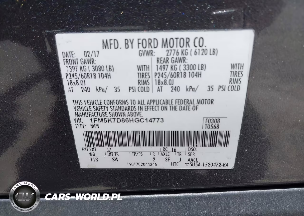 2017 Ford Explorer Xlt VIN:1FM5K7D86HGC14773 - 9