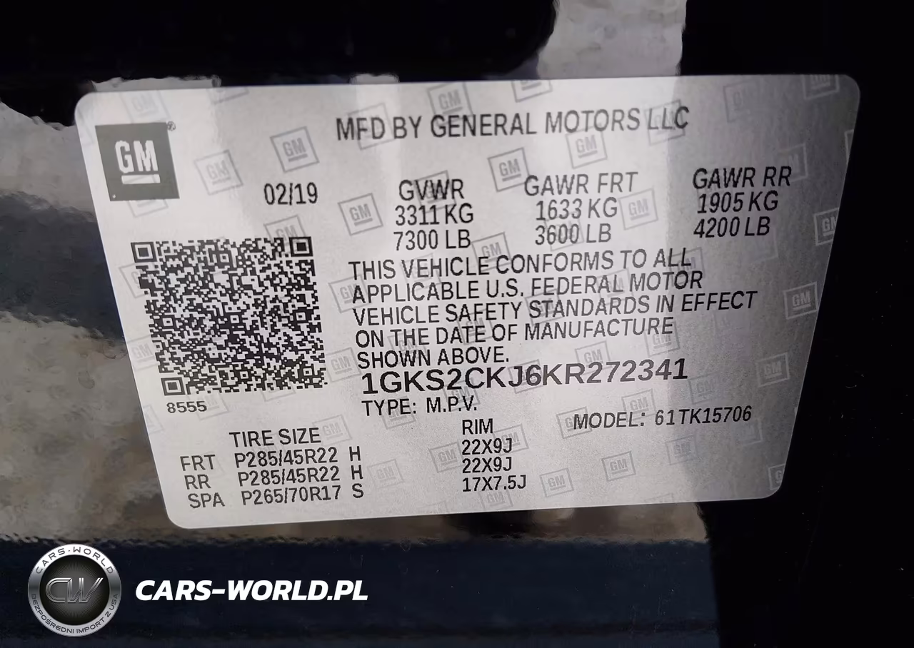 2019 GMC Yukon Denali VIN:1GKS2CKJ6KR272341 - 9