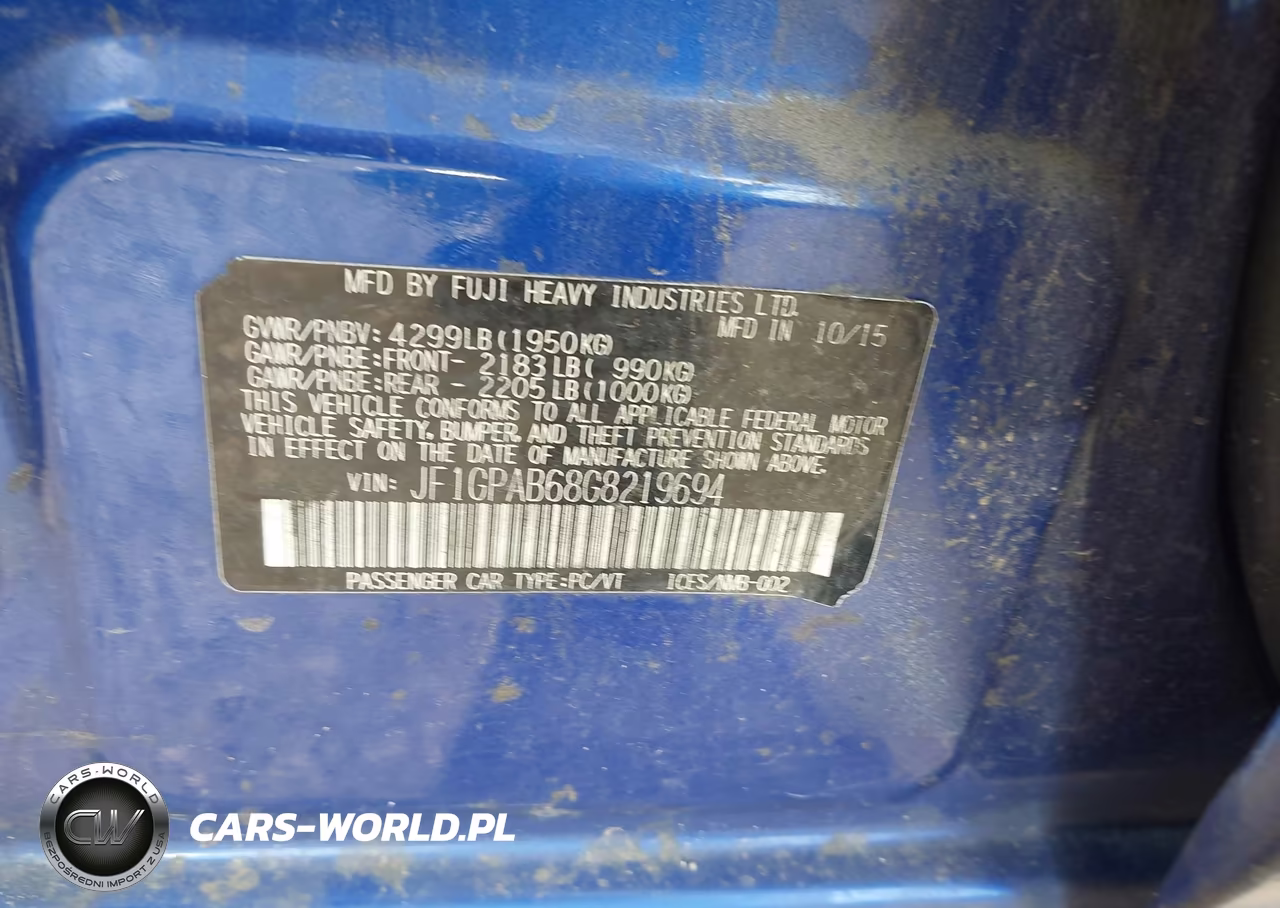 2016 Subaru Impreza 2.0I Premium VIN:JF1GPAB68G8219694 - 9