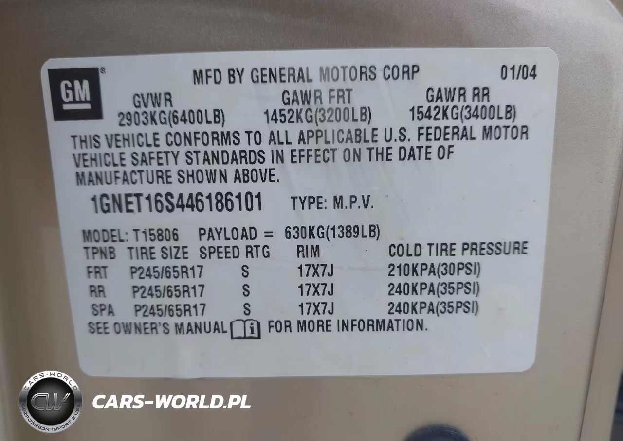 2004 Chevrolet Trailblazer Ext Ls VIN:1GNET16S446186101 - 9