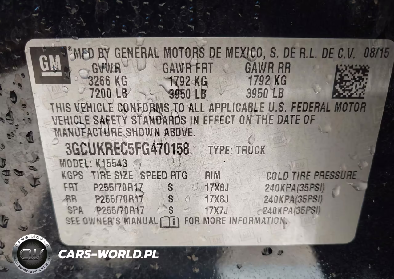 2015 Chevrolet Silverado 1500 Lt VIN:3GCUKREC5FG470158 - 9