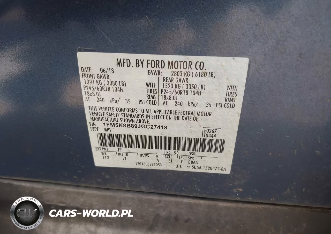 2018 Ford Explorer VIN:1FM5K8B89JGC27418 - 9