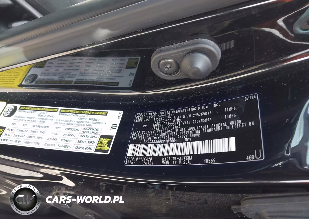 2024 Toyota Corolla Cross Le VIN:7MUCAAAG0RV101664 - 9