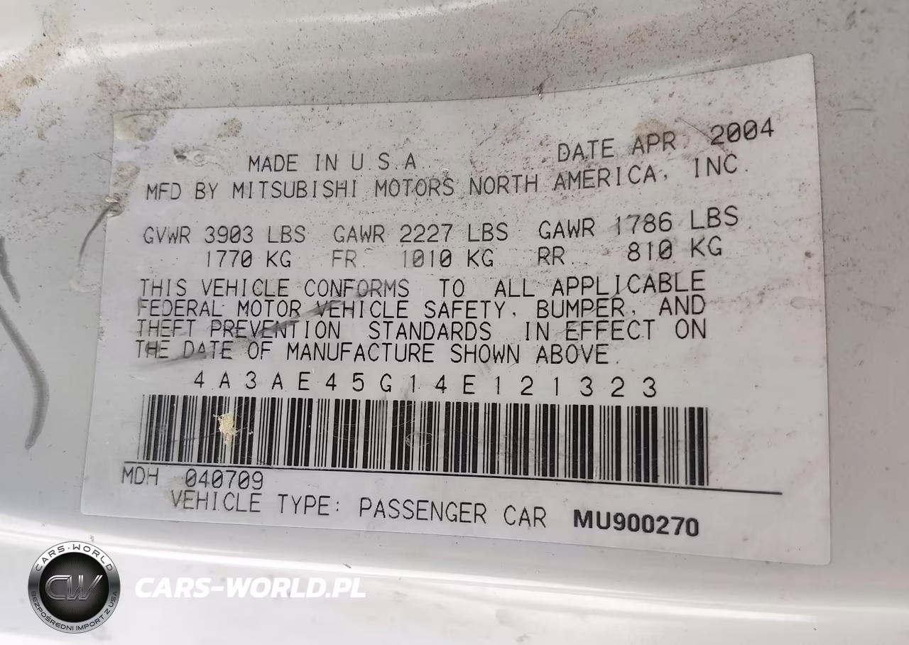 2004 Mitsubishi Eclipse Spyder Gs VIN:4A3AE45G14E121323 - 9