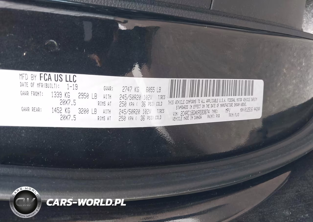 2019 Chrysler Pacifica Touring L VIN:2C4RC1BGXKR593874 - 9