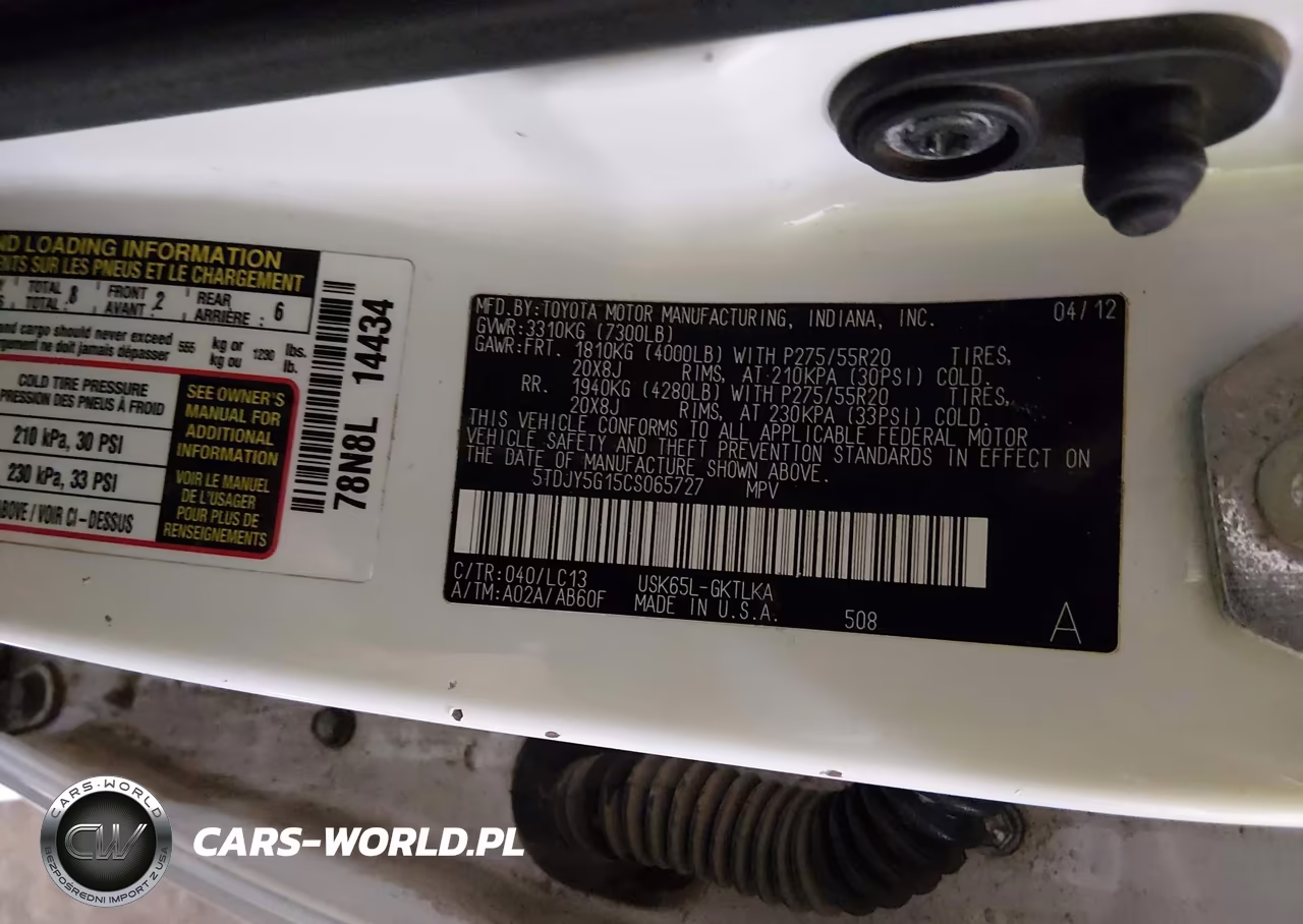 2012 Toyota Sequoia Limited 5.7L V8 VIN:5TDJY5G15CS065727 - 9