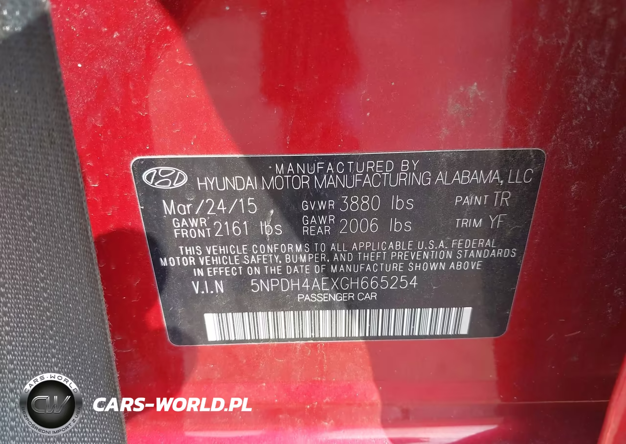 2016 Hyundai Elantra Se VIN:5NPDH4AEXGH665254 - 9