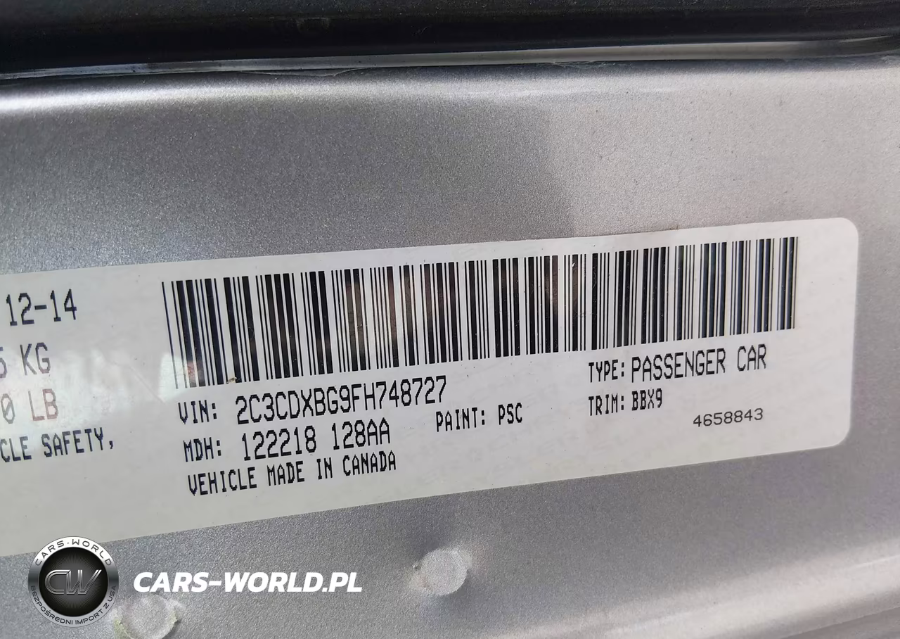 2015 Dodge Charger Se VIN:2C3CDXBG9FH748727 - 9