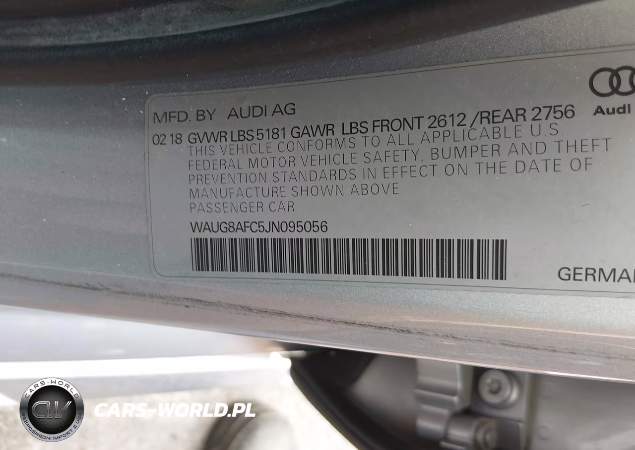 2018 Audi A6 2.0T Premium Plus VIN:WAUG8AFC5JN095056 - 9