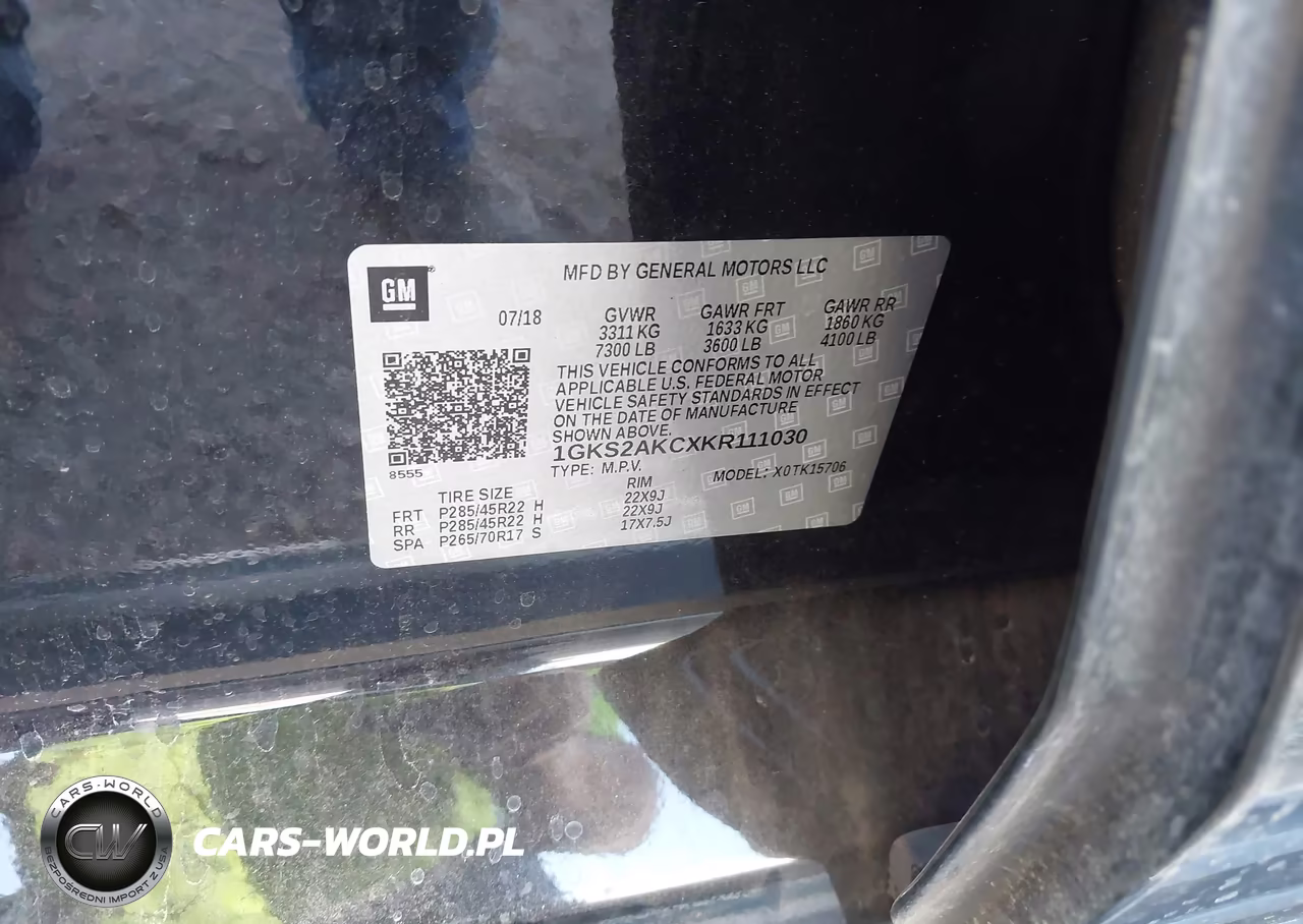 2019 GMC Yukon Sle VIN:1GKS2AKCXKR111030 - 9