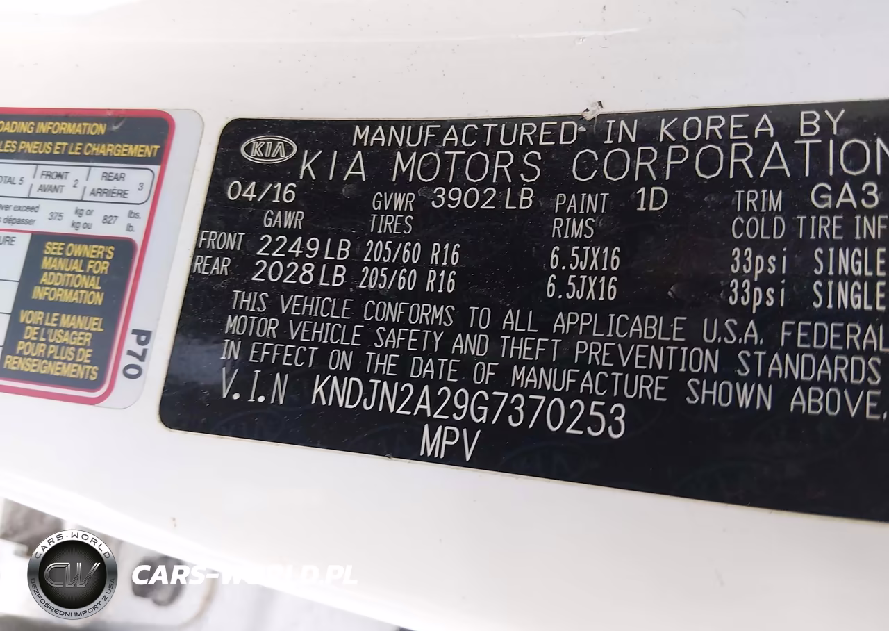2016 Kia Soul VIN:KNDJN2A29G7370253 - 9