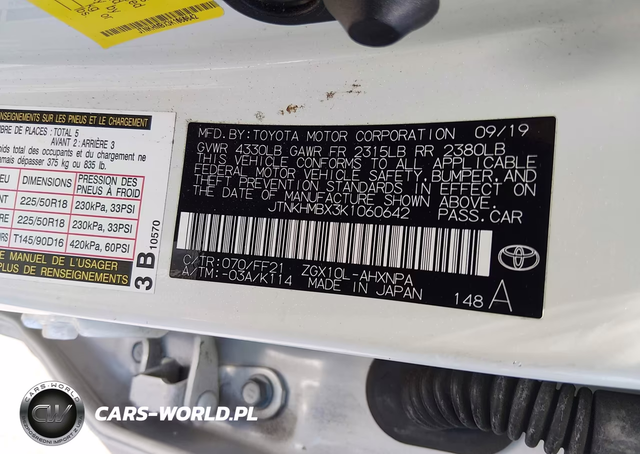 2019 Toyota C-Hr Xle VIN:JTNKHMBX3K1060642 - 9