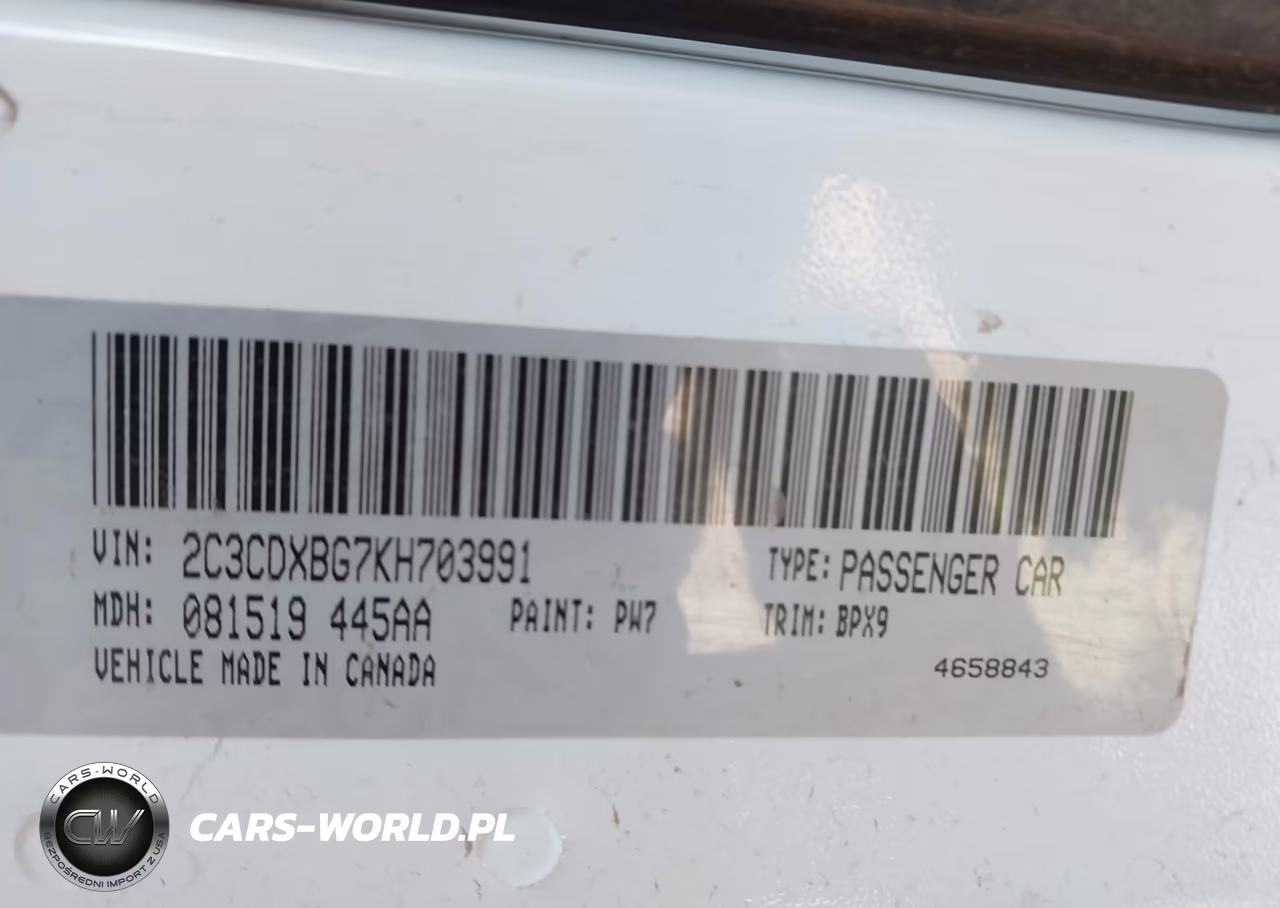 2019 Dodge Charger Sxt Rwd VIN:2C3CDXBG7KH703991 - 9