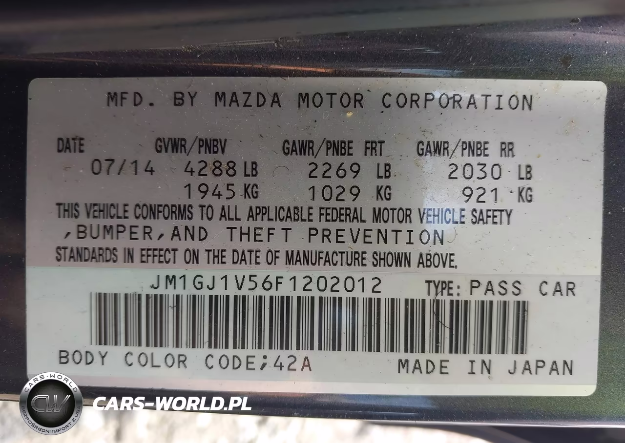 2015 Mazda Mazda6 I Touring VIN:JM1GJ1V56F1202012 - 9
