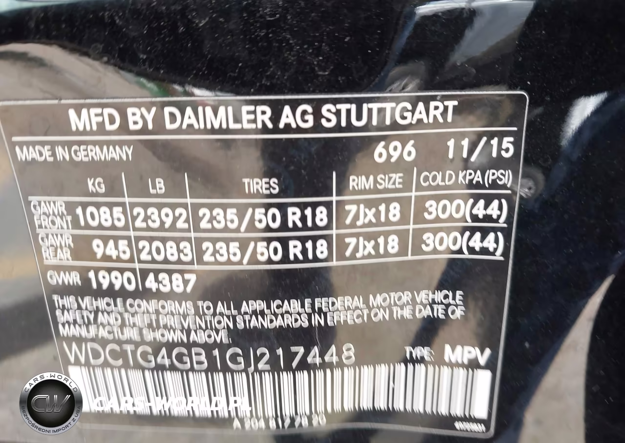 2016 Mercedes-Benz Gla 250 4Matic VIN:WDCTG4GB1GJ217448 - 9