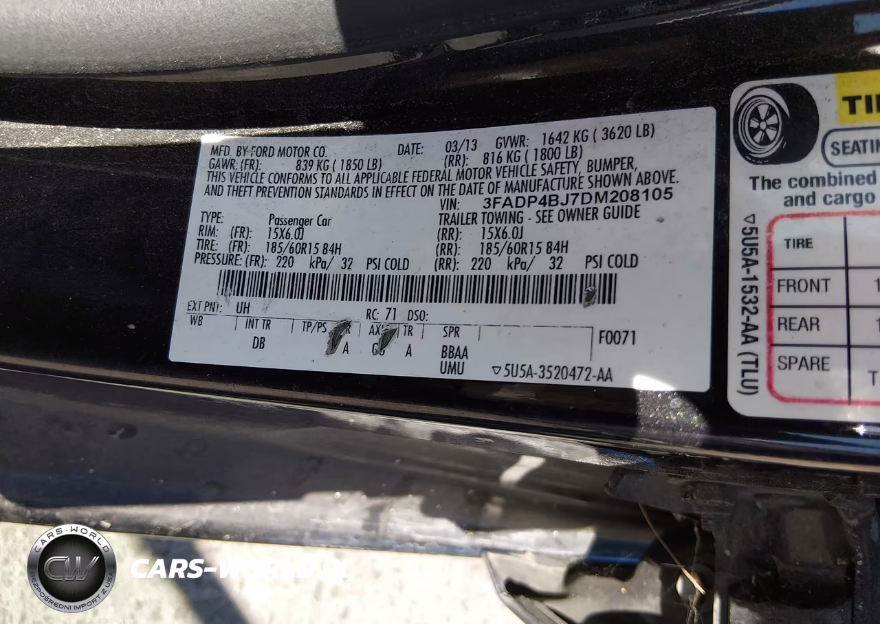 2013 Ford Fiesta Se VIN:3FADP4BJ7DM208105 - 9