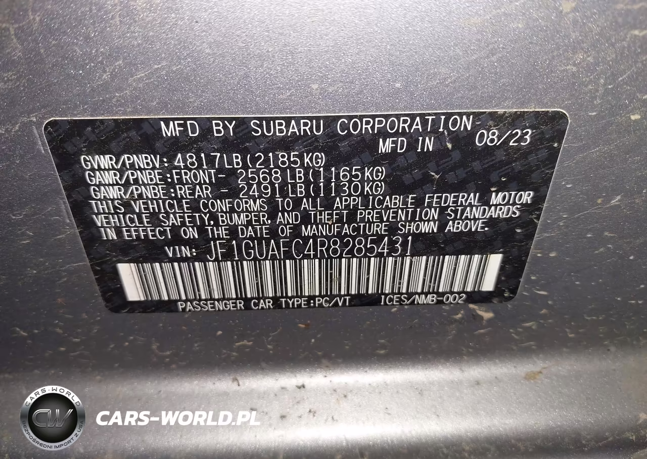 2024 Subaru Impreza Sport 5-Door VIN:JF1GUAFC4R8285431 - 9
