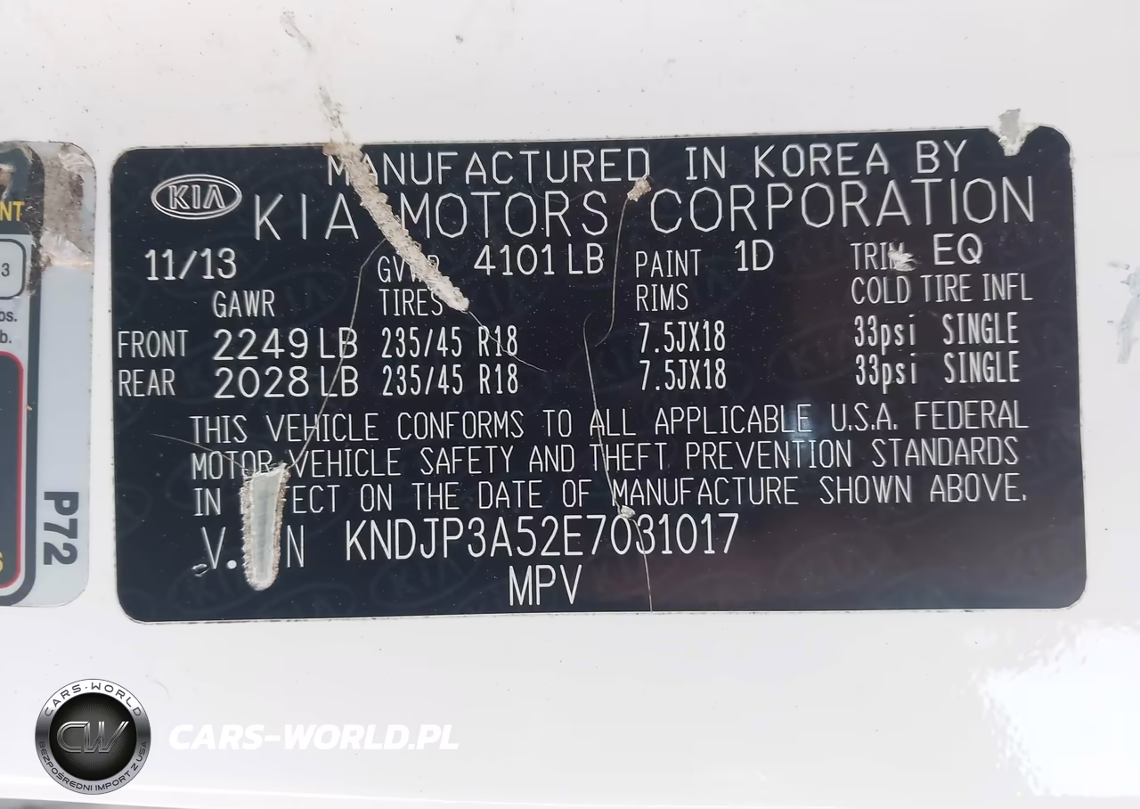 2014 Kia Soul + VIN:KNDJP3A52E7031017 - 9