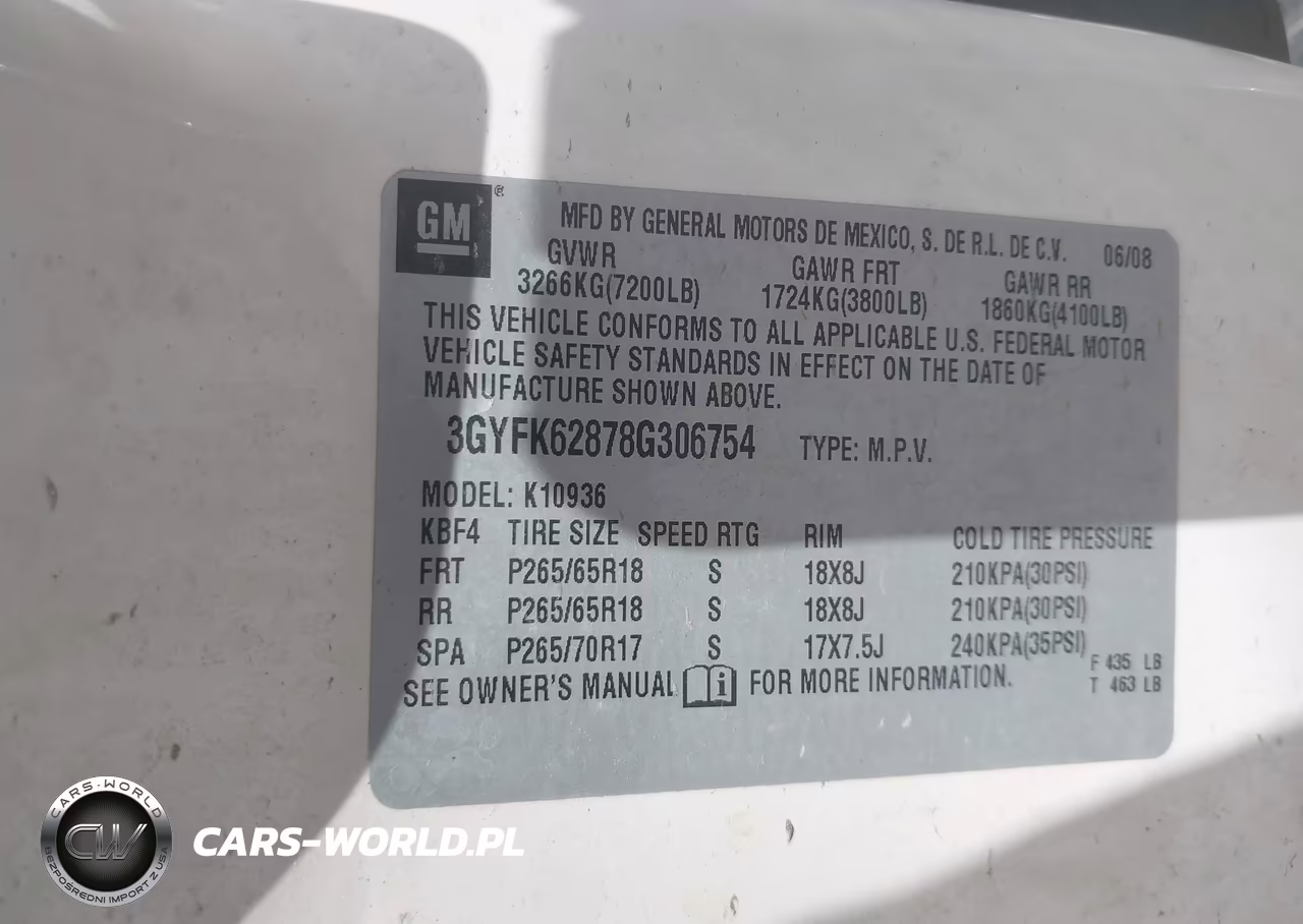 2008 Cadillac Escalade Ext Standard VIN:3GYFK62878G306754 - 9