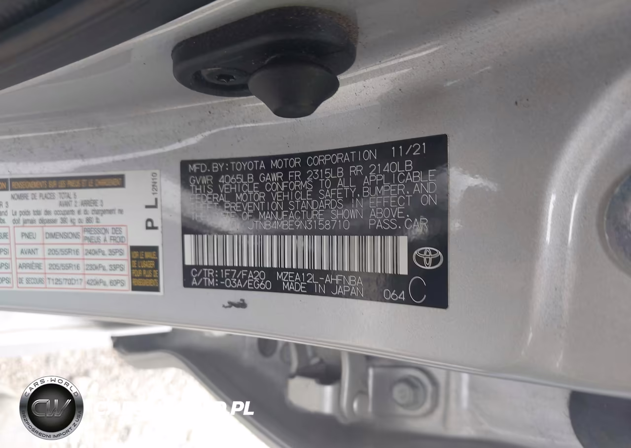 2022 Toyota Corolla Se VIN:JTNB4MBE9N3158710 - 9