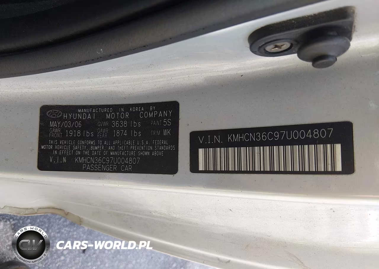 2007 Hyundai Accent Se VIN:KMHCN36C97U004807 - 9