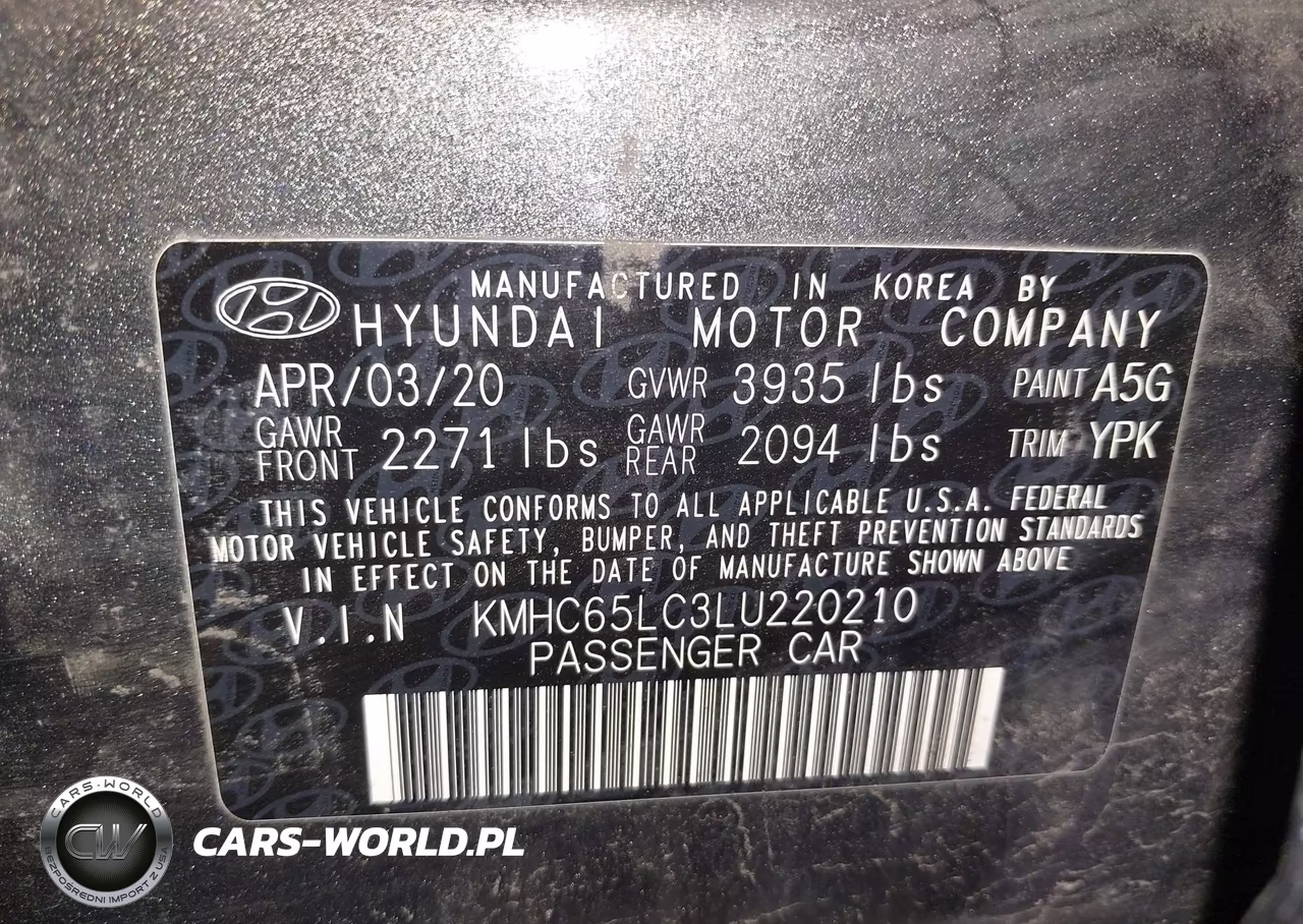 2020 Hyundai Ioniq Hybrid Blue VIN:KMHC65LC3LU220210 - 9