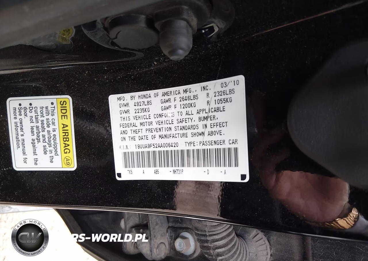 2010 Acura Tl 3.7 VIN:19UUA9F52AA006420 - 9