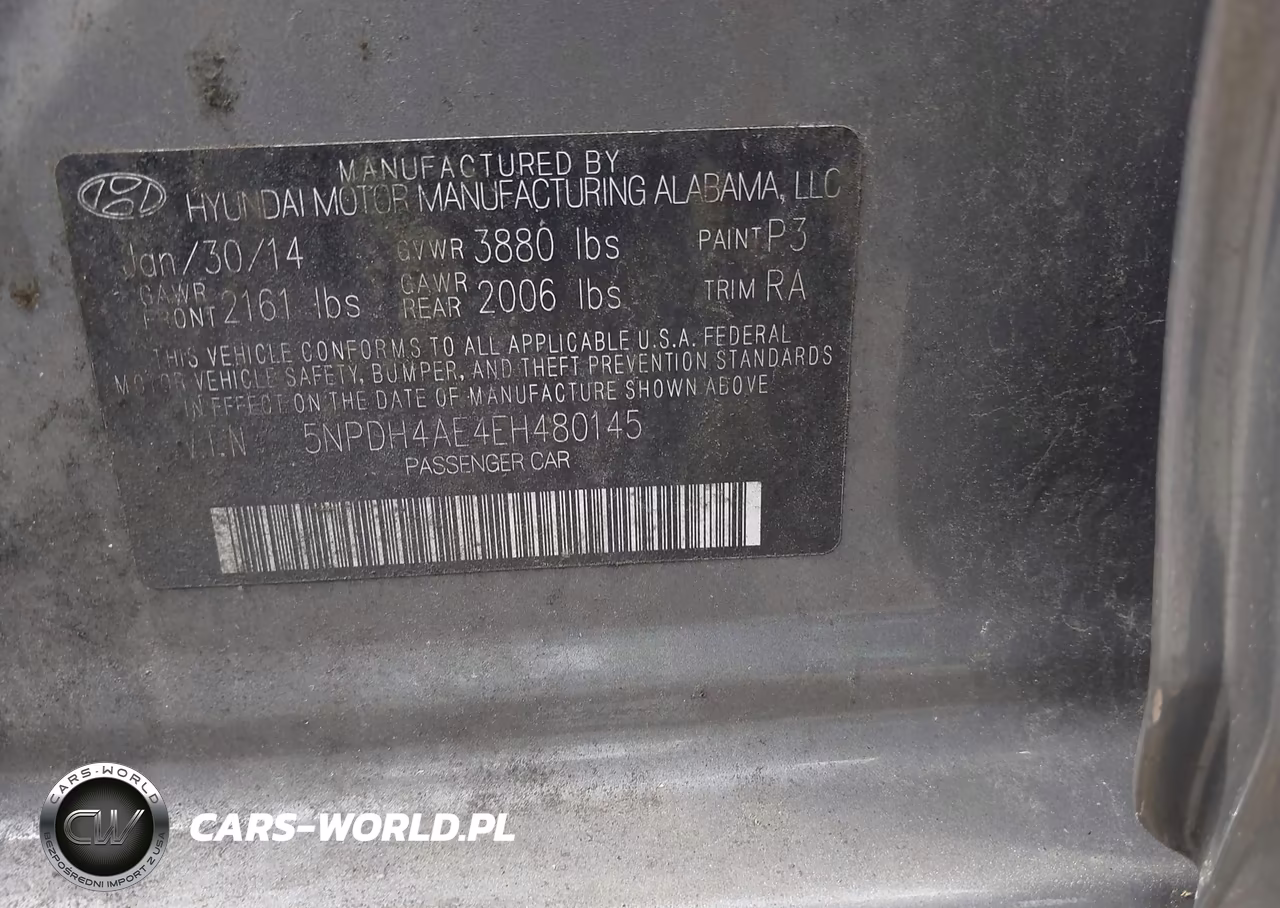 2014 Hyundai Elantra Se VIN:5NPDH4AE4EH480145 - 9