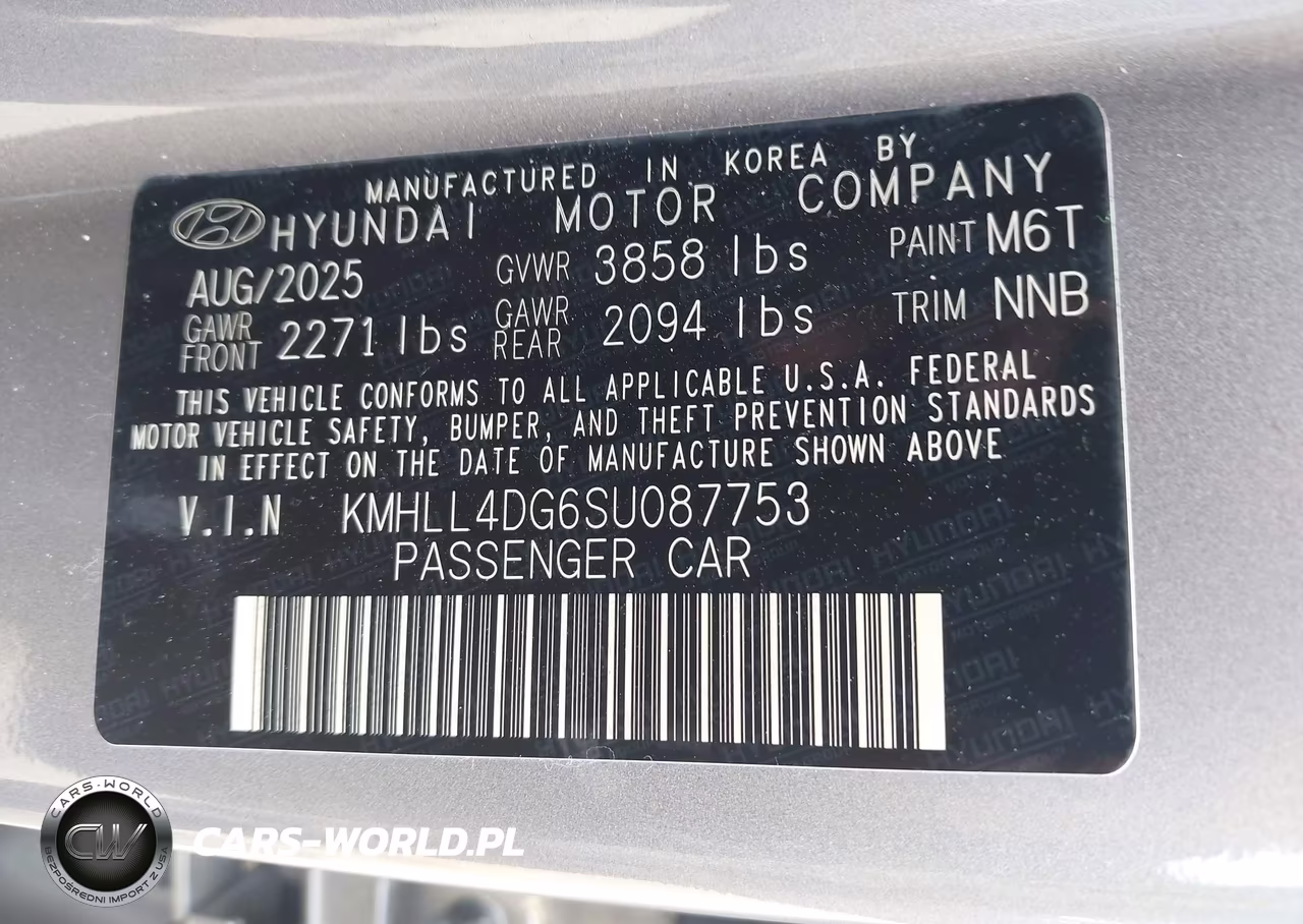 2025 Hyundai Elantra Se VIN:KMHLL4DG6SU087753 - 9