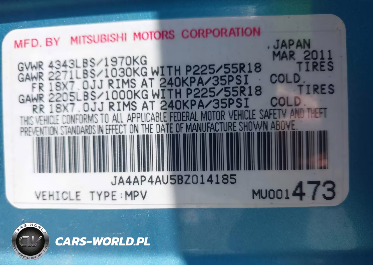 2011 Mitsubishi Outlander Sport Se VIN:JA4AP4AU5BZ014185 - 9