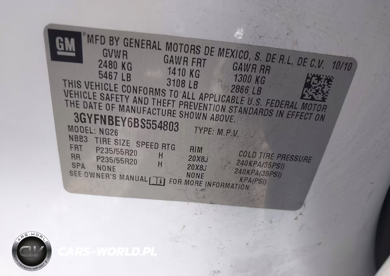 2011 Cadillac Srx Performance Collection VIN:3GYFNBEY6BS554803 - 9