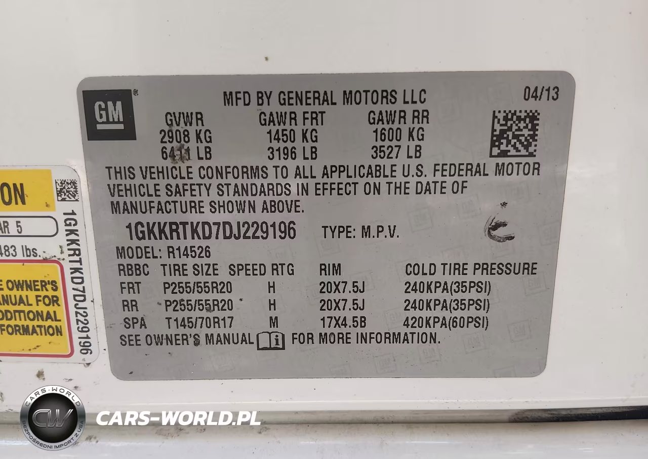 2013 GMC Acadia Denali VIN:1GKKRTKD7DJ229196 - 9