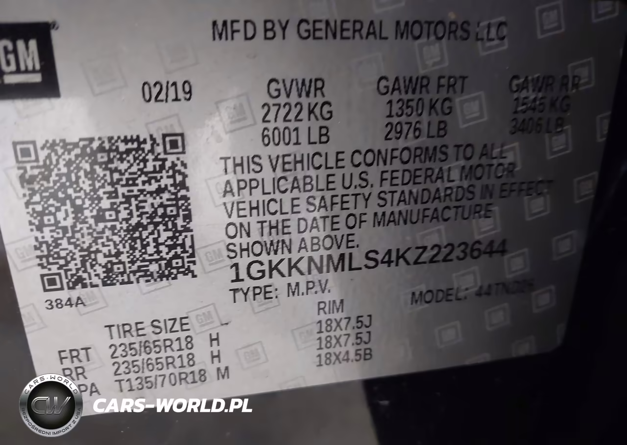 2019 GMC Acadia Slt-1 VIN:1GKKNMLS4KZ223644 - 9