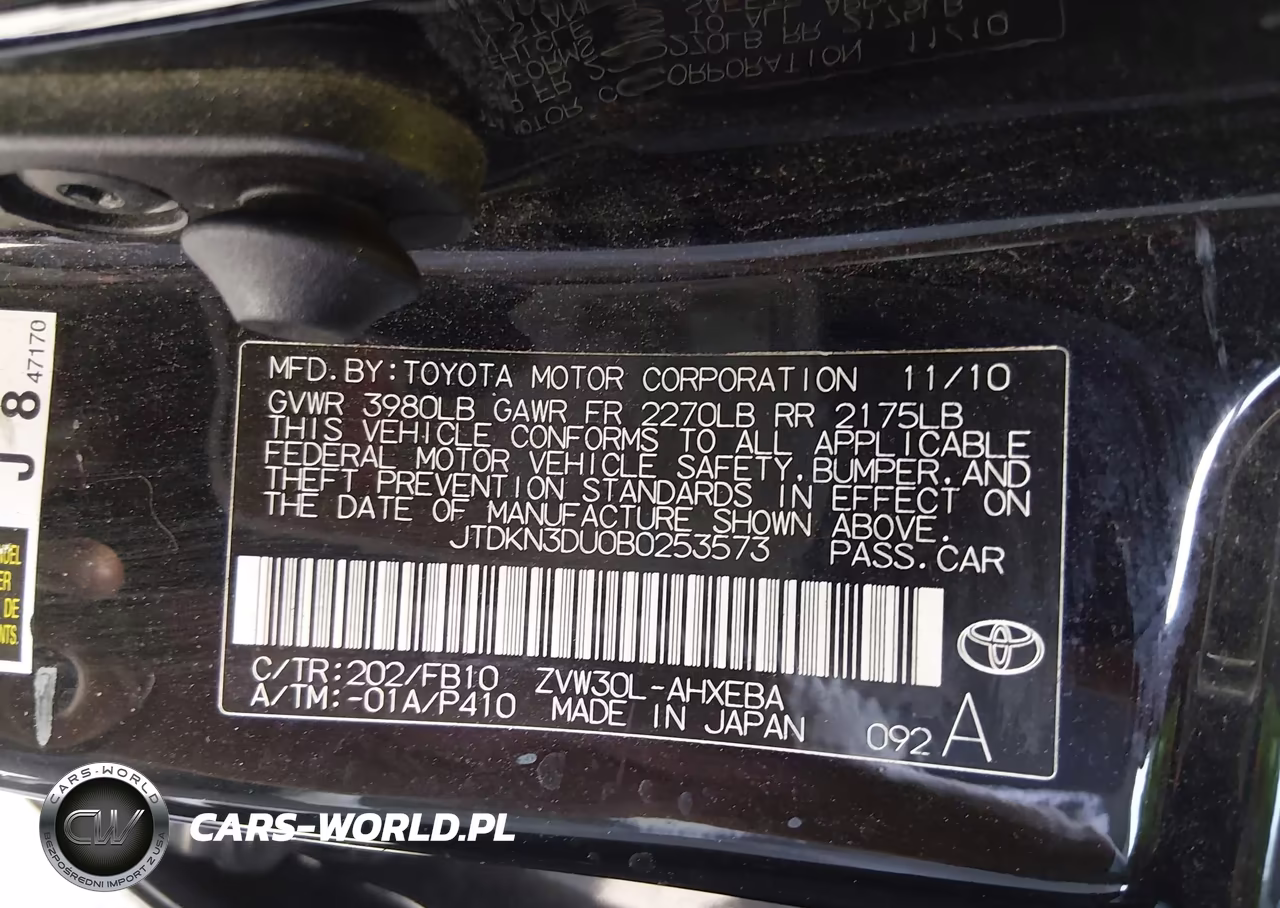 2011 Toyota Prius Three VIN:JTDKN3DU0B0253573 - 9