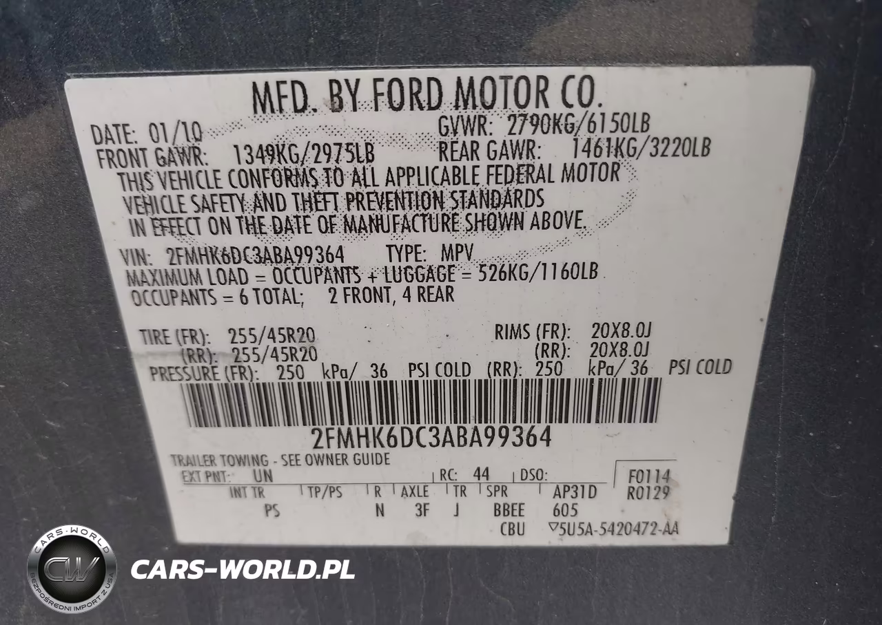 2010 Ford Flex Limited VIN:2FMHK6DC3ABA99364 - 9