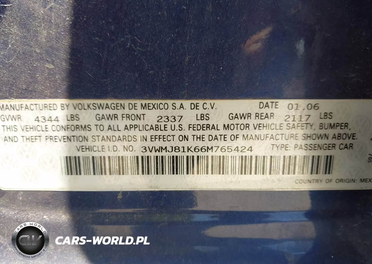 2006 Volkswagen Jetta 2.0T VIN:3VWMJ81K66M765424 - 9