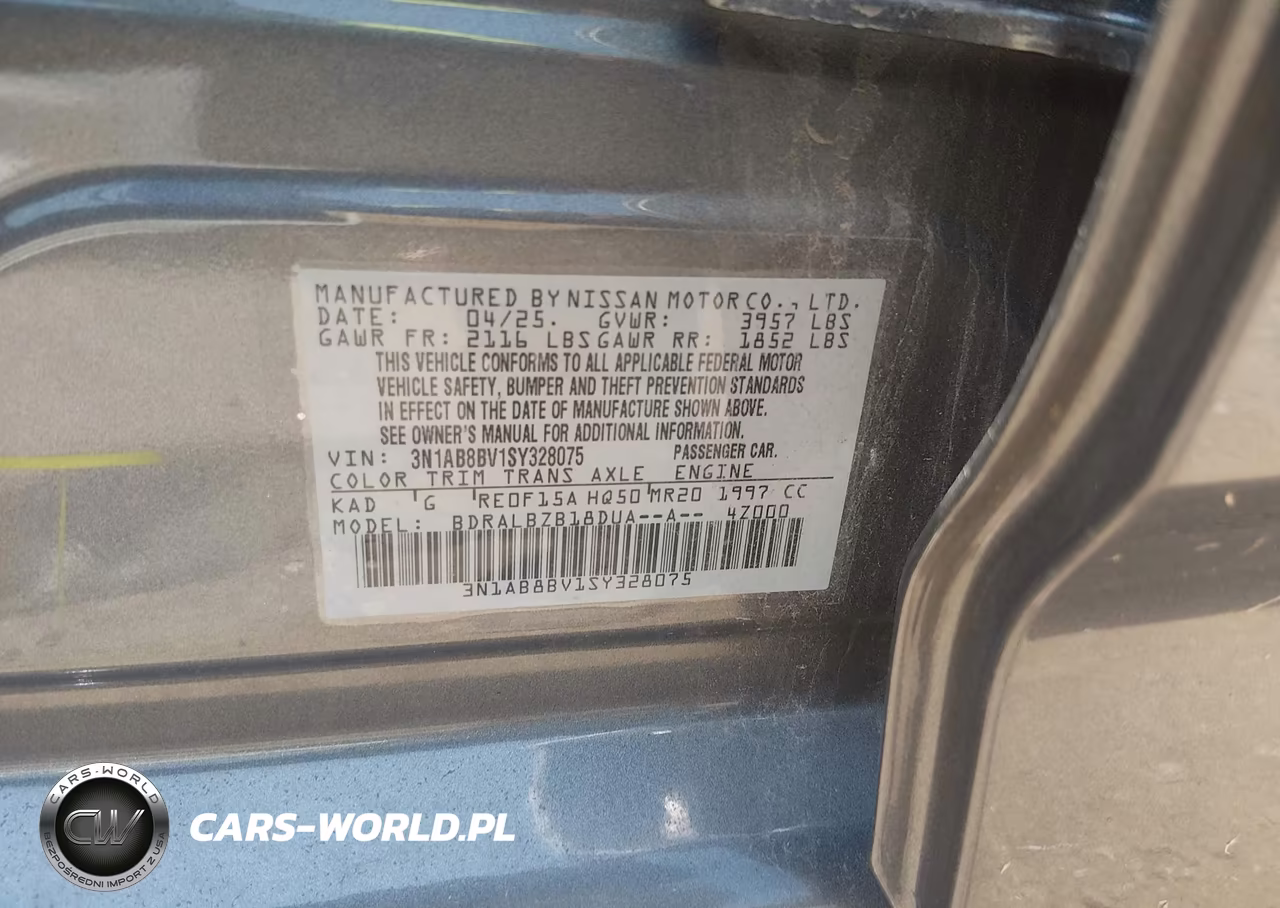 2025 Nissan Sentra S VIN:3N1AB8BV1SY328075 - 9