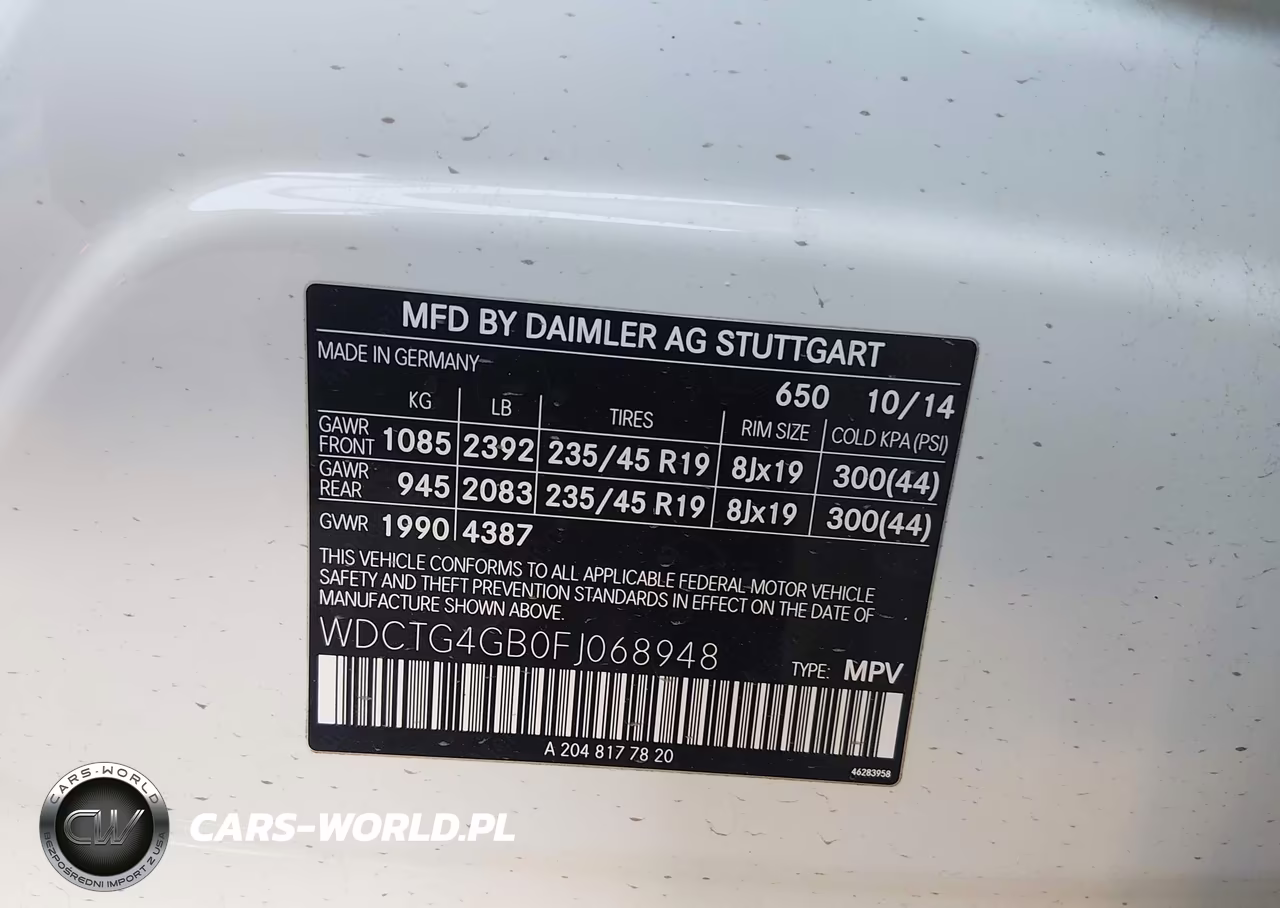 2015 Mercedes-Benz Gla 250 4Matic VIN:WDCTG4GB0FJ068948 - 9