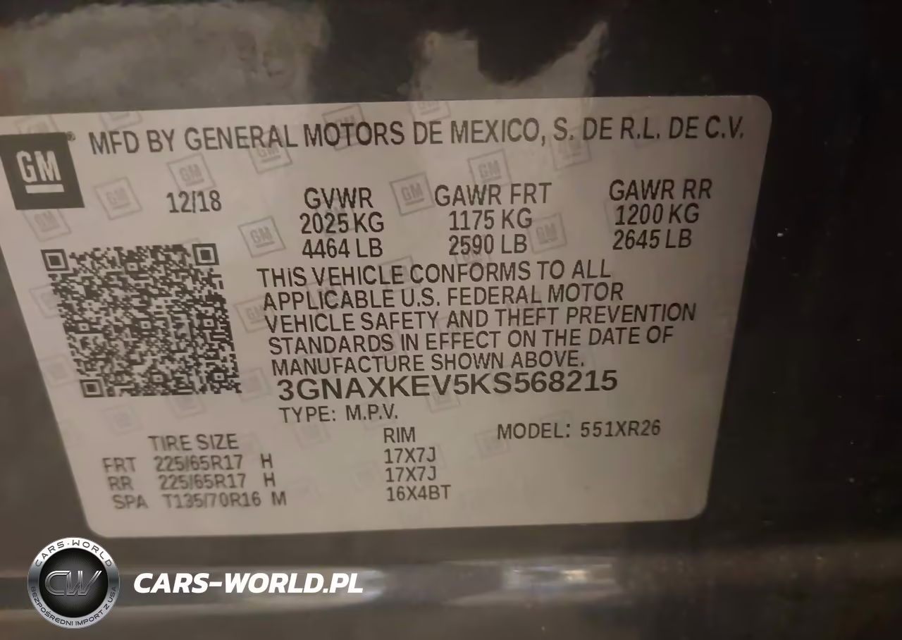 2019 Chevrolet Equinox Lt VIN:3GNAXKEV5KS568215 - 9