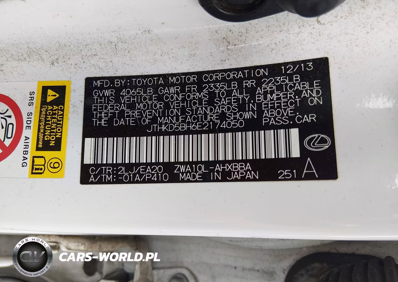 2014 Lexus Ct 200H VIN:JTHKD5BH6E2174050 - 9