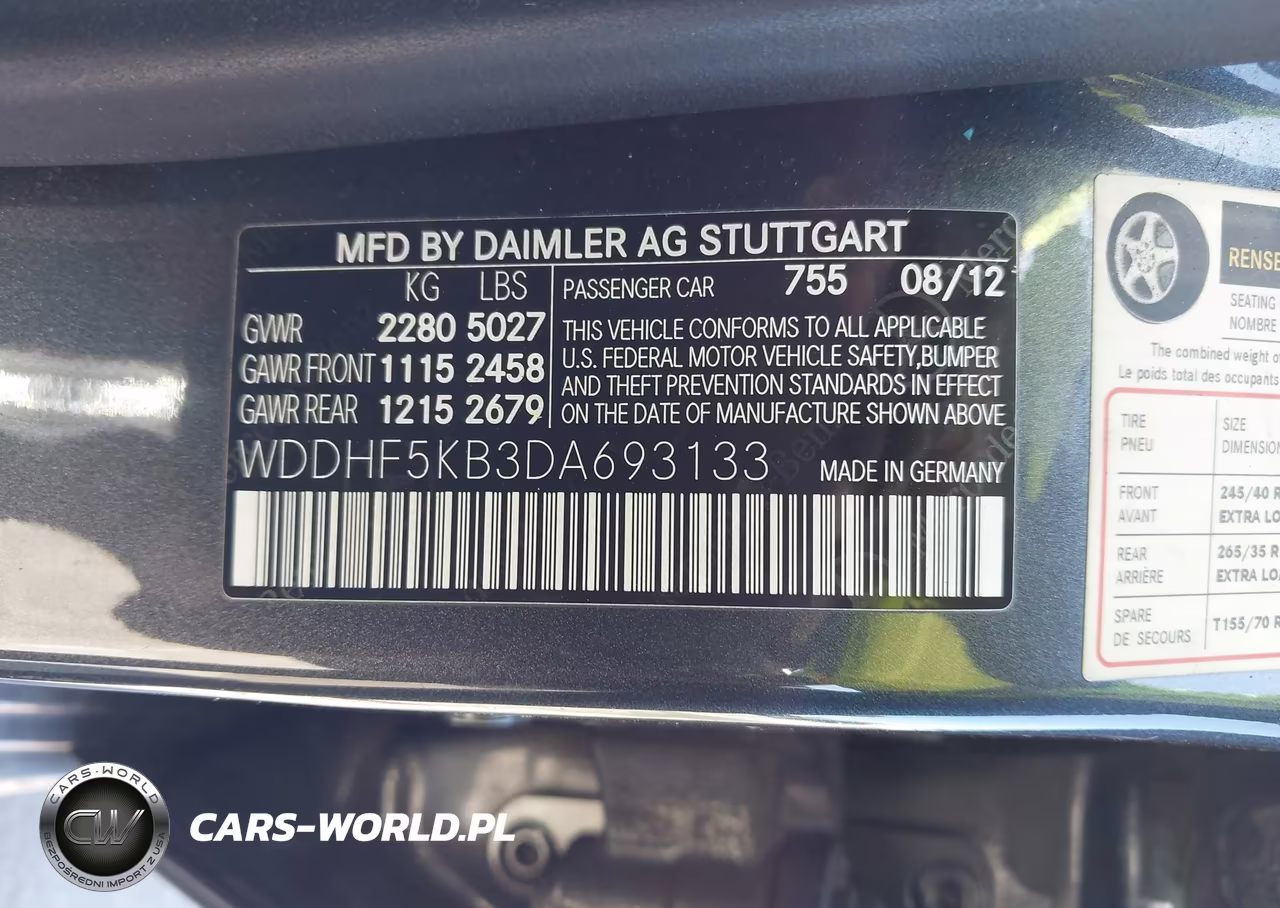 2013 Mercedes-Benz E 350 VIN:WDDHF5KB3DA693133 - 9