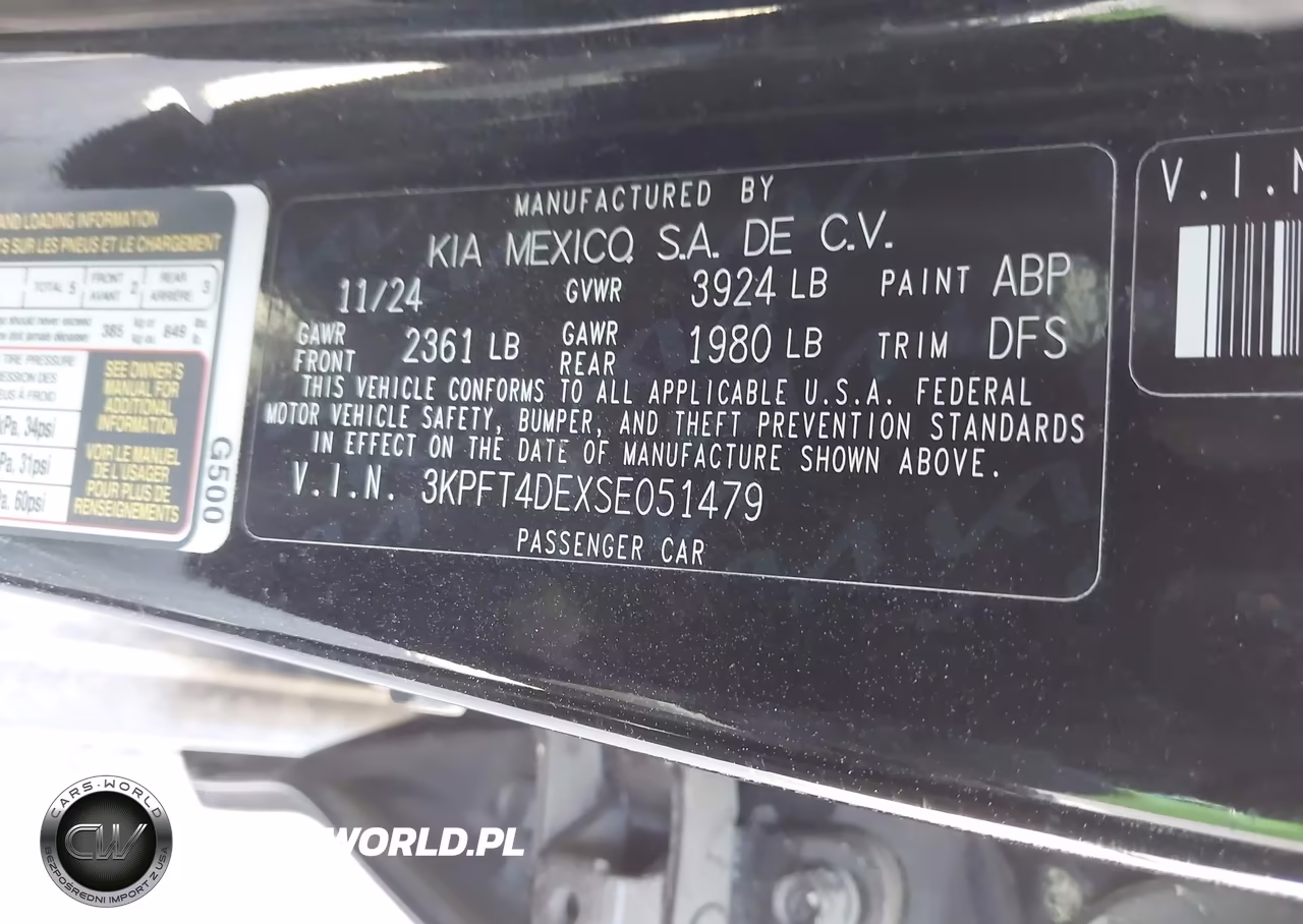 2025 Kia K4 Lxs VIN:3KPFT4DEXSE051479 - 9