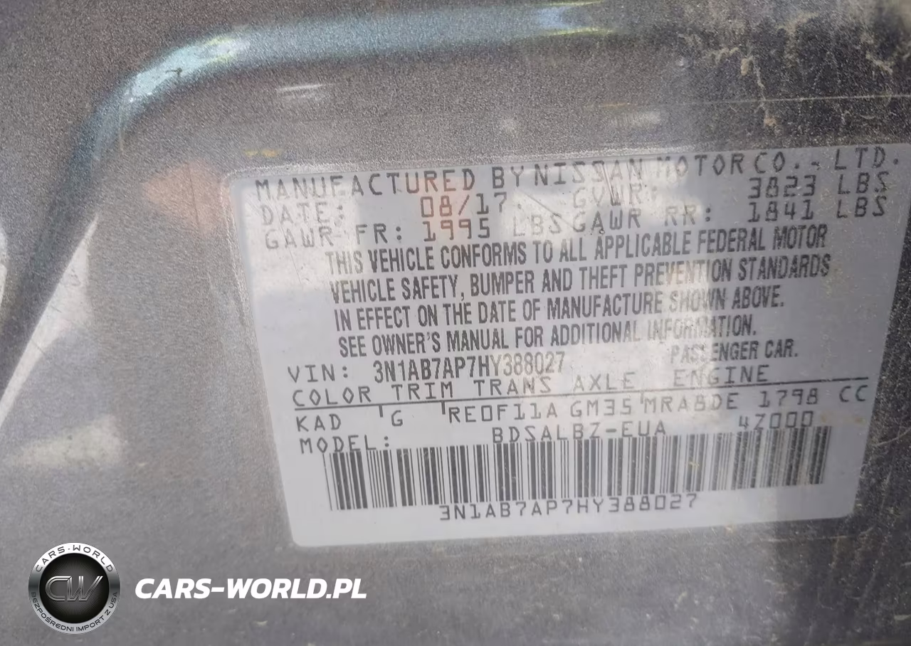 2017 Nissan Sentra S VIN:3N1AB7AP7HY388027 - 9