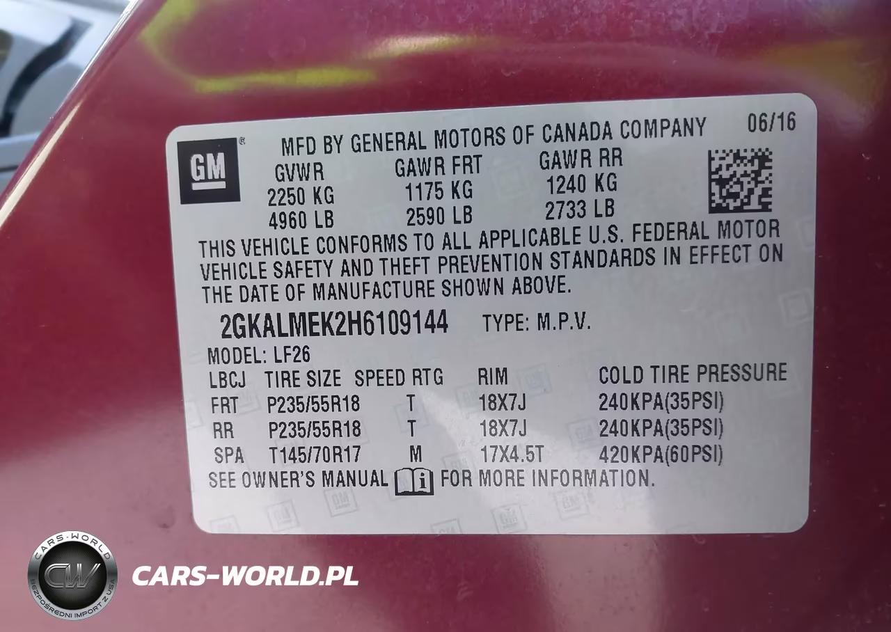 2017 GMC Terrain Sle-1 VIN:2GKALMEK2H6109144 - 9