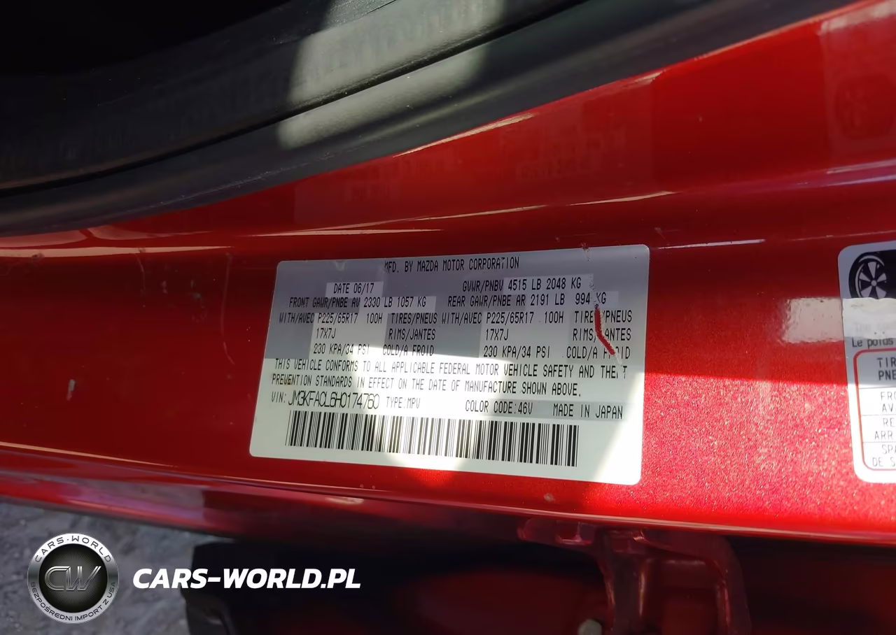 2017 Mazda Cx-5 Touring VIN:JM3KFACL6H0174760 - 9